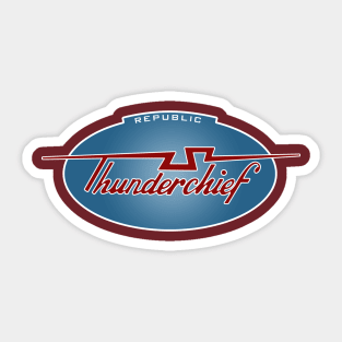 Vintage F-105 Thunderchief Design Sticker